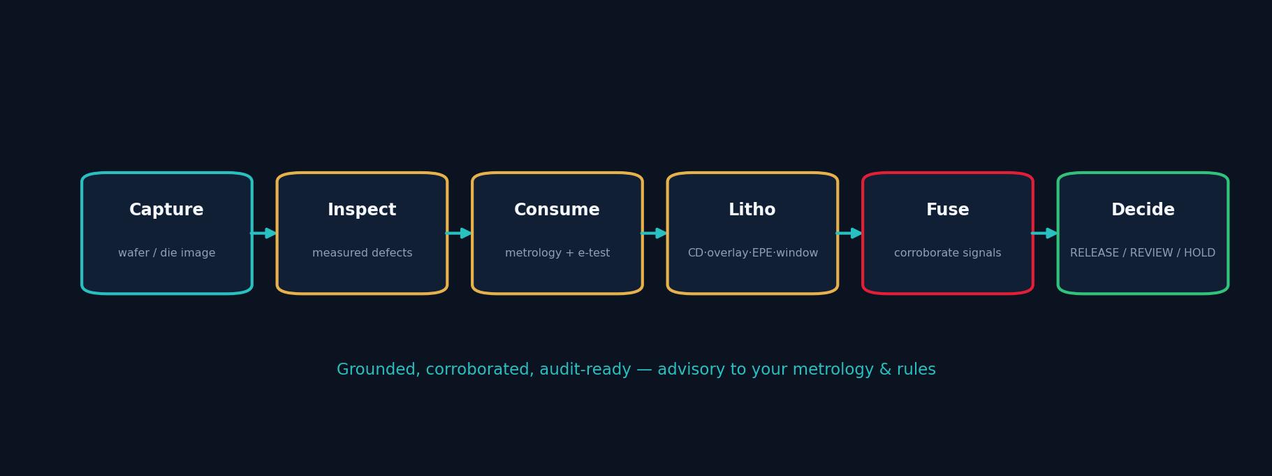 SemiconIQ batch inspection workflow